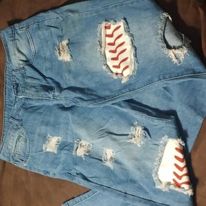 Baseball jeans